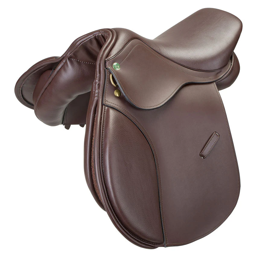 Classic Handmade Leather Dressage Saddle – Deep Seat & Padded Support