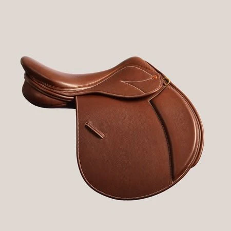 Artisan-Crafted Pure Leather Jumping Saddle – Classic Close Contact Comfort