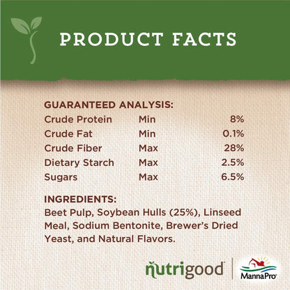 Manna Pro NutriGood Low-Sugar Apple Snax Horse Treats, All-Natural, No Added Sugar or Molasses, Low-Starch Formula, Ideal for Horses with Metabolic Needs, 4 lb Bag