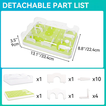 ALL FOR PAWS Interactive Cat Puzzle Feeder & Slow Feed Toy – Mental Stimulation Treat Dispenser Maze for Indoor Cats, Enrichment & Cat Food Toy