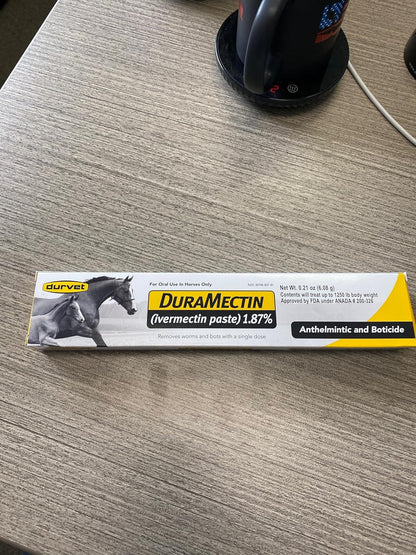 Duramectin Ivermectin Paste 1.87% for Horses, 0.21 oz